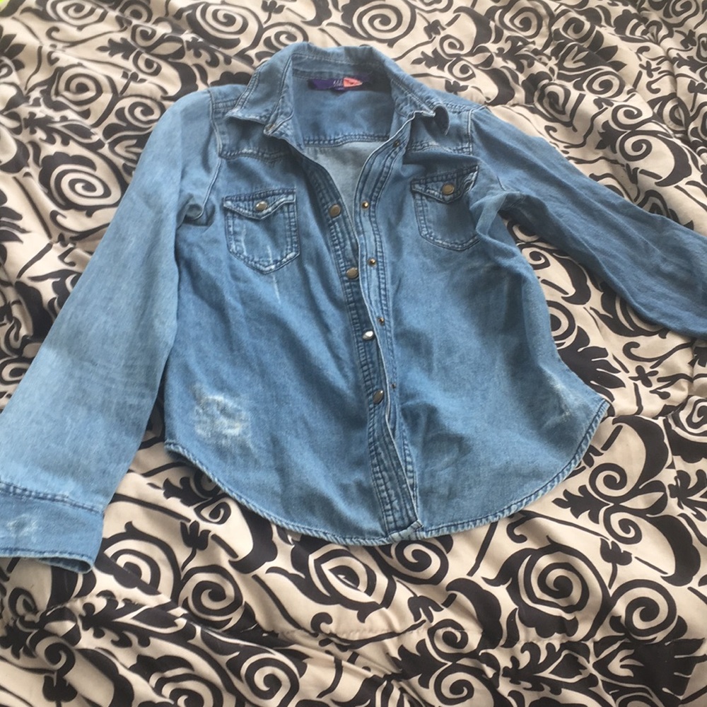 Blue jean Button up